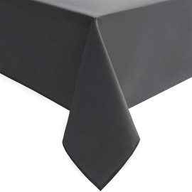 Hiasan Rectangle Tablecloth Grey - Wrinkle Resistant and Waterproof Washable Polyester Fabric Table Cloth for Dining Party and Outdoor Use, 54 x 108 Inch