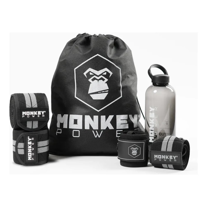 Monkey Power Pack Rodilleras Clasicas Muñequeras Fitness Gym