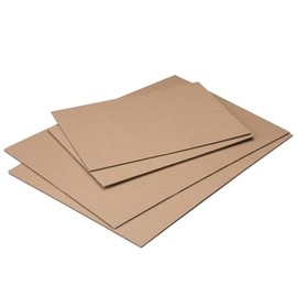 Corrugated Cardboard Cuts Set I 10 Pieces I A4 Plus Size I 31.1 x 21.9 cm I 2 mm Thick I Brown I Single Wall I Corrugated Cardboard I for Crafts I Sturdy Packaging Material I Shipping Box I AZ094