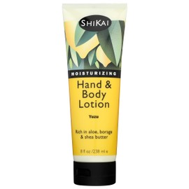 ShiKai Hand & Body Lotion (Yuzu, 8oz) | Daily Moisturizing Skincare for Dry and Cracked Hands | With Aloe Vera & Vitamin E