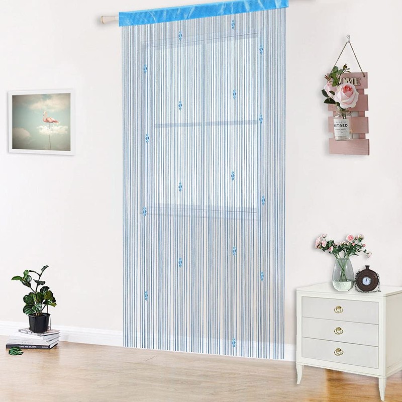 AIZESI 1PCS Beaded String Curtains for Doorways 90x200cm Crystal Door