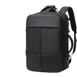 Mochila de viaje sellada al vacío de 65 L, expandible hasta 25,5 cm, con capacidad para un portátil de 17 pulgadas, cierre TSA, capacidad de 30 kg, id