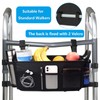 Riyitauto Upgraded Walker Basket Walker Accessories with Cup Holder, Fit