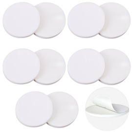 FixItRight Replacement Adhesive Pads for 3.15" Door Stoppers, 10PCS Strong Self-Adhesive Stickers for Door Stopper Wall Protectors – Heavy Duty Double-Sided Adhesive Pads for Door, Fridge, Toilet