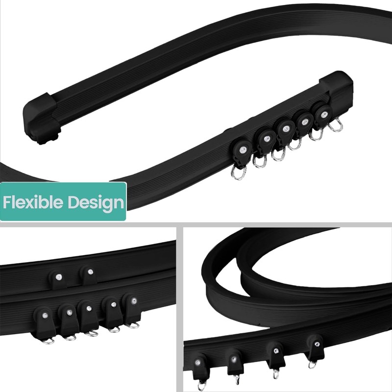 Room Divider Curtains Flexible Ceiling Tracks Set Curtain Track Ceiling