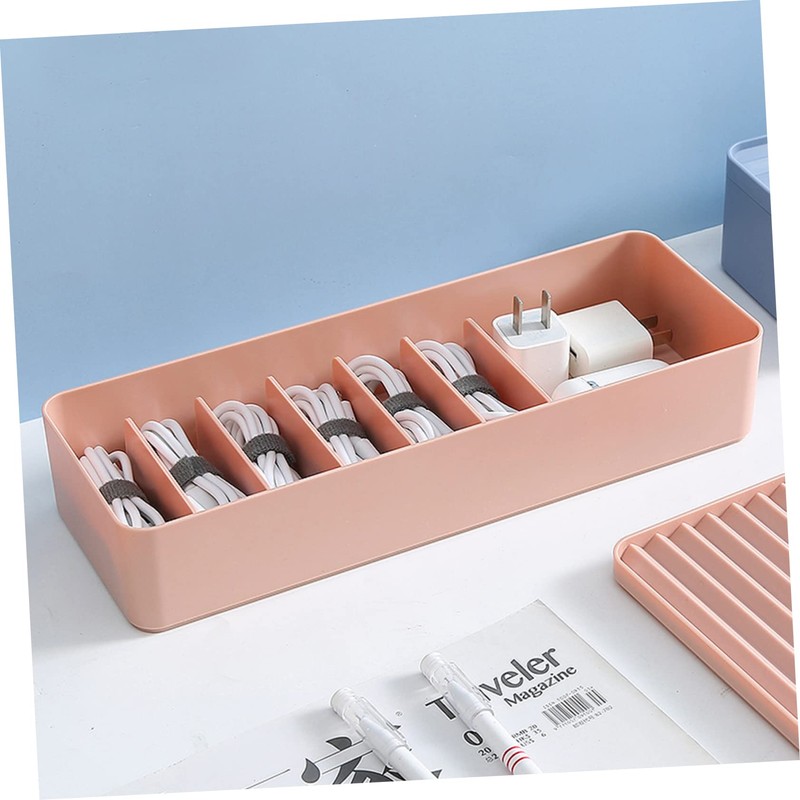 Operitacx 1Pc Desktop Cable Organizer Box Wire Storage Case with