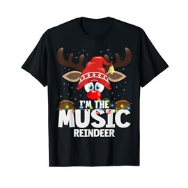 Christmas Matching I'm The Music Reindeer T-Shirt