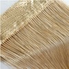 Vidillo thread curtain, string curtain glitter. White. 100 x 200
