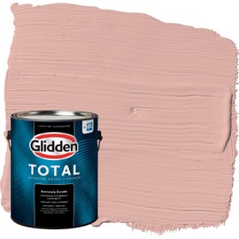 Glidden Total Interior Wall Paint & Primer All-in-One, Mesa Pink/Pink, Semi-Gloss, 1 Gallon