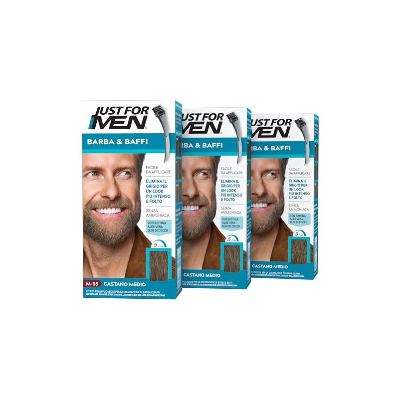 Just for Men Beard & Moustache, Beard Colour for Men,