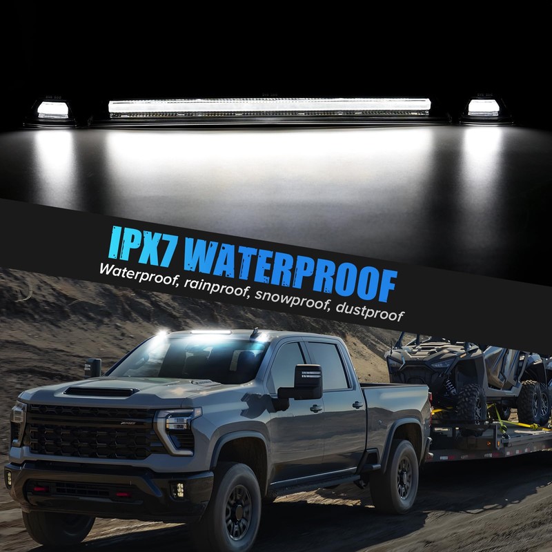 LUDARM LED Cab Roof Light Compatible with Silverado Sierra 2500HD