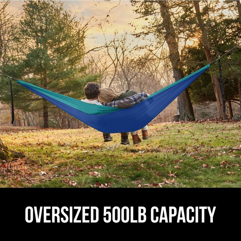 GORILLA GRIP Durable Portable Camping Hammock, Holds 500lbs with Heavy