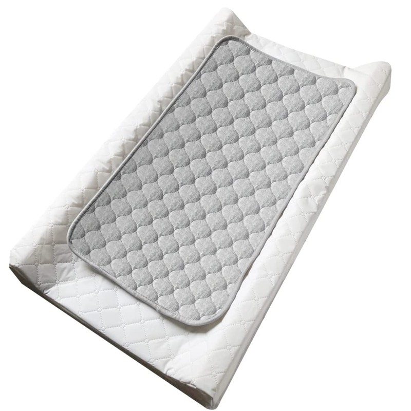 Nicoone Waterproof Changing Mat Liners Quilted,3PCS Bamboo Terry Surface Diaper