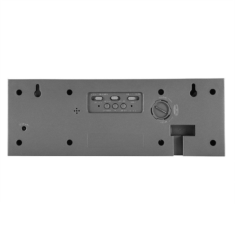 6 Digit Jumbo LED Digital Alarm Calendar Snooze Wall Desk