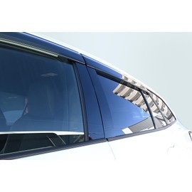 SecondStage T820BLK Toyota Corolla Touring 210 Series Pillar Garnish, For Cars with Genuine Side Visors, Piano Black