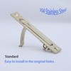 Dontay Pocket Door Edge Pull, Professional Stainless Steel 304, 4"