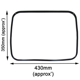SPARES2GO Main Door Seal Rubber Gasket Compatible with Zanussi Oven Cooker