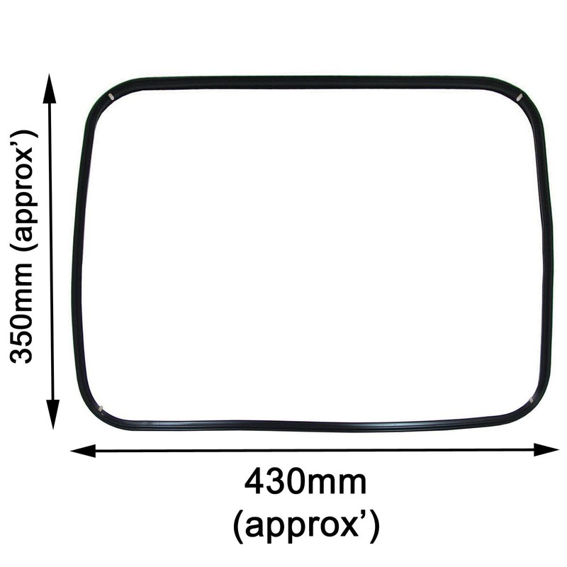 SPARES2GO Main Door Seal Rubber Gasket Compatible with Zanussi Oven