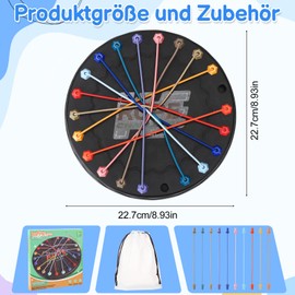 Kaisibum Brainy Knots Logic Games for Children, Strategic Thinking Game, 3 Difficulty Levels & Carry Bag, IQ Games to Promote Motor Skills & Colour Perception, Family Puzzle from 3 Years