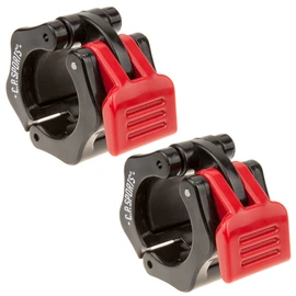 C.P. Sports Barbell Lock Collars 25 mm, 28 mm, 30 mm, 50 mm, for Long Bars, Short Bars, Pump Barbells, Barbell Collars, Clamp Collars, 1 Pair Quick and Safe Barbell Locks, black, 50mm
