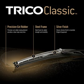 TRICO Classic 12 Inch Wiper Blade, Strength and Durability with Steel Frame for Select Model Years (33-122)