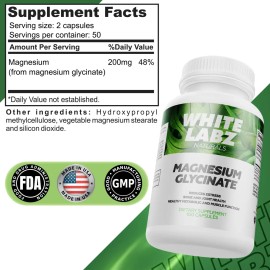 Glicinato De Magnesio 200 Mg Reales 200 Capsulas