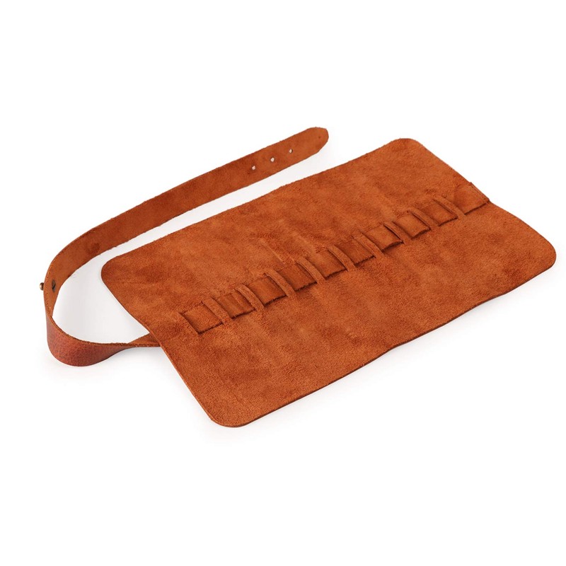 Londo Genuine Leather Pen and Pencil Roll Case