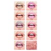 9pcs 0.1oz Women Girls Glitter Lip Gloss Set Moisturizing Lustrous