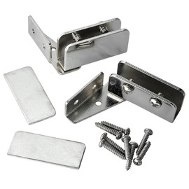 Glass Door Pivot Hinge - Black (Pair)