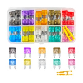 Mandark 120PCS Car Fuses Assortment Kit, Mixed Vehicle Blade Fuses - Standard & Mini & Low Profile Mini Fuse (2A 5A 7.5A 10A 15A 20A 25A 30A 35A) (120PCS)