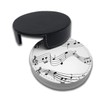 Vibiliyou Set Of 6 Design Music Notes Black White Drinks