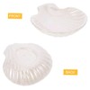 Ciieeo Ceramic Shell Shaped Jewelry Dish Trinket Holder for Rings