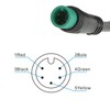 Electric Bike LCD Meter Panel, 5 Pin 24V 36V 48V