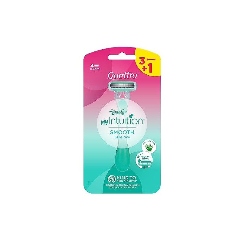 Wilkinson Sword - MyIntuition Smooth Sensitive Quattro - Disposable Razor