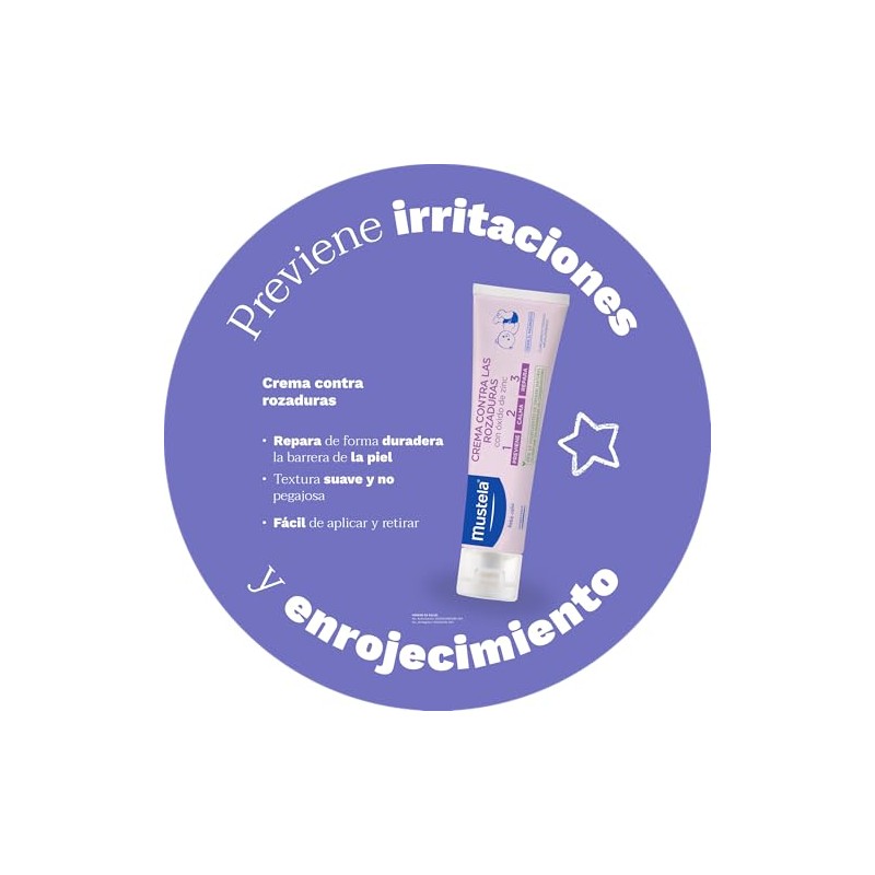 Mustela Crema Contra Rozaduras para bebé, 150ml