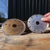 2-Piece Diamond Cutting Disc Set for Concrete, Masonry, Stone, Asphalt,