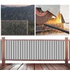 51 Pack Deck Balusters 38'' Straight Baluster, Black Metal Deck