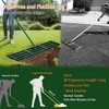 BeeOwner Lawn Leveling Rake Heavy Duty Stainless Steel Lawn Leveler