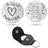 Sureio Pocket Hug Token Long Distance Relationship Keepsake Stainless Steel
