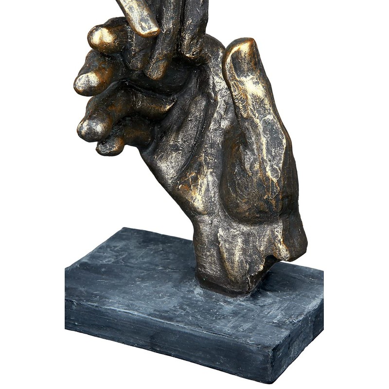 Casablanca Decorative Sculpture Helping Hand Made of Poly with Saying