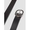 s.Oliver Leather Belt with Decorative Clasp, black