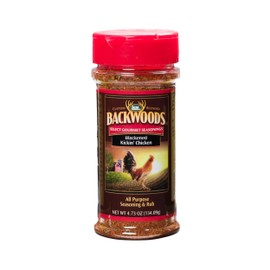 LEM Products Backwoods Blackened Kickin' Chicken Rub, All-Purpose Seasoning and Rub, Ideal for Wild Game and Domestic Meat, 4.73 Ounce Shaker Bottle