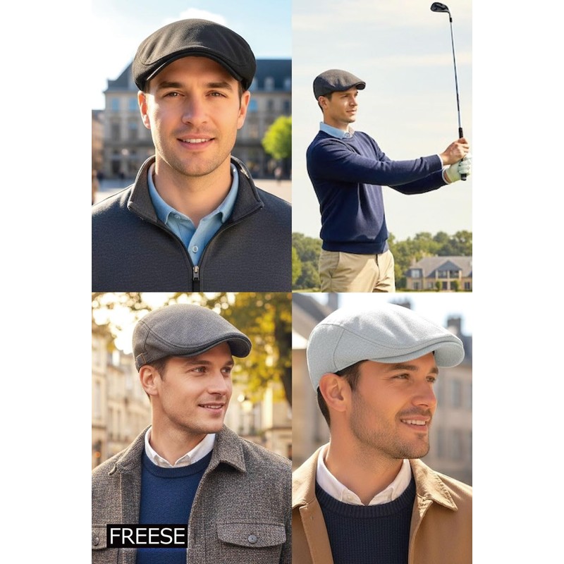 FREESE Hunting Hat, Casket Cap, UV-Blocking, Cold Protection, Solid Cotton,