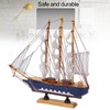 Model Ship Mediterranean Style High Density Natural Pinewood Durable Vibrant