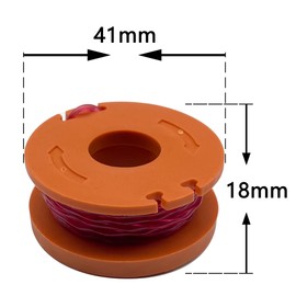 1.65mm Strimmer Spool Line Compatible with Worx Grass Trimmers WG157E, WG157E.9, WG163E, WG184 (4pcs) by Mumaxun
