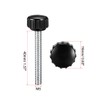 uxcell M5 x 40mm Metric Male Thread Knurled Clamping Knobs