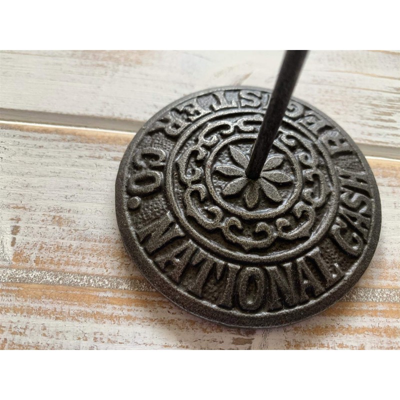 Thorness Vintage cast Iron Cash Register Receipt Spike Paperweight |