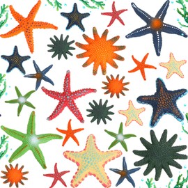 24 Pcs Big Diving Toys Colorful Starfish Toys Summer Swimming Pool Toys Set Soft Dive Starfish Toy Underwater Swimming Toy Set for Games Pool Use