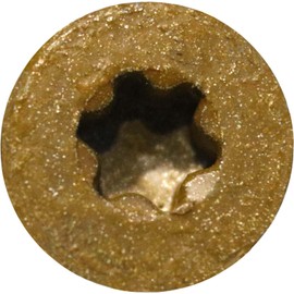 Jake Sales #14 X 5" Extra Long Bronze Star Wood Screw Torx/Star Drive Head (Full Box - 500 Approx. Screw Count) - Multipurpose Torx/Star Drive Wood Screws