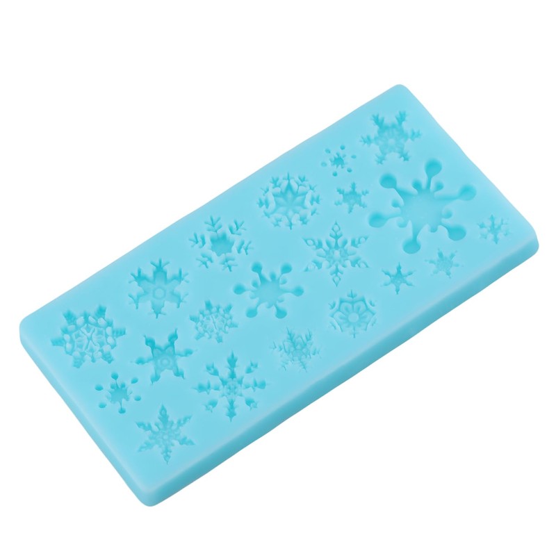 Christmas Snowflake Fondant Molds 3D Snowflake Silicone Mold